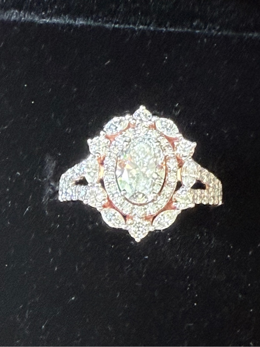 Neil Lane Inspired 14K Rose Gold Lab Diamond Ring 1.50 Carats VVS D Color
